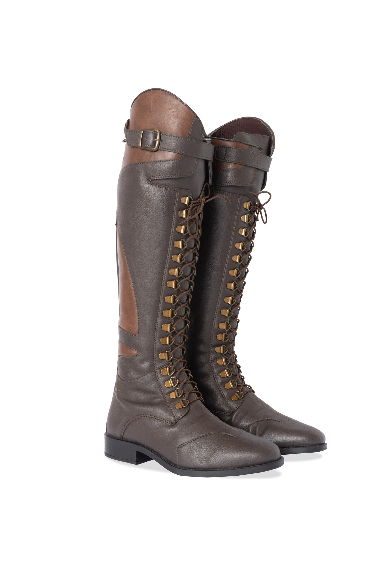 Buy Synthetic Tall Boots with Side Buckle Leg Strap | horze.eu