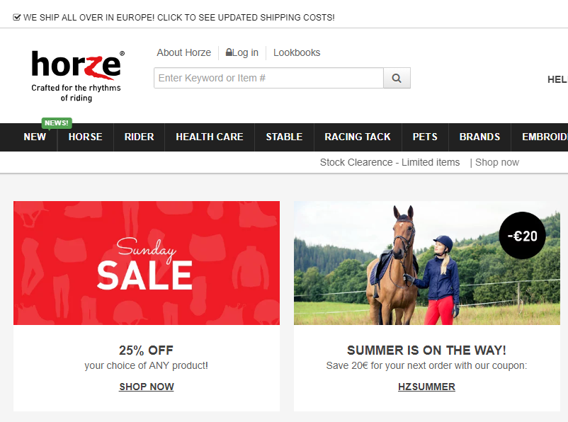 horse shops online